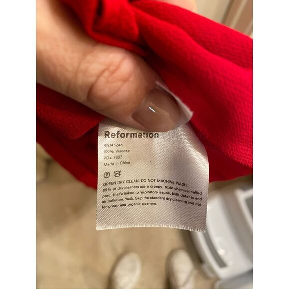 Reformation Red Maxi Dress - Picture 8 of 9